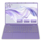 16" Business Laptop, FHD IPS Display, Celeron N5095, 12GB RAM, 512GB SSD,Lightweight for Student Home Office
