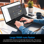 KurieTim 16'' Laptop Computer,AMD Ryzen 3250U,8GB RAM, 512GB SSD