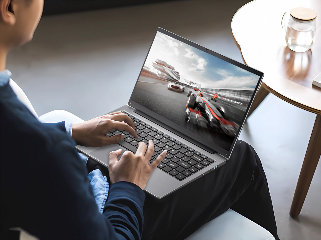 KURIETIM 14.1 Inch FHD Laptop, Intel Celeron N4020, 8GB RAM 256GB SSD, Windows 11 Pro, 180° Hinge, Business & Student Laptop